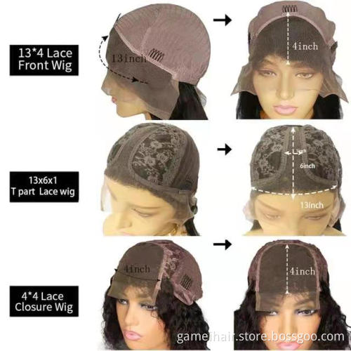 Invisible knots 360 transparent  100% human hair  lace front wigs for black women human hair